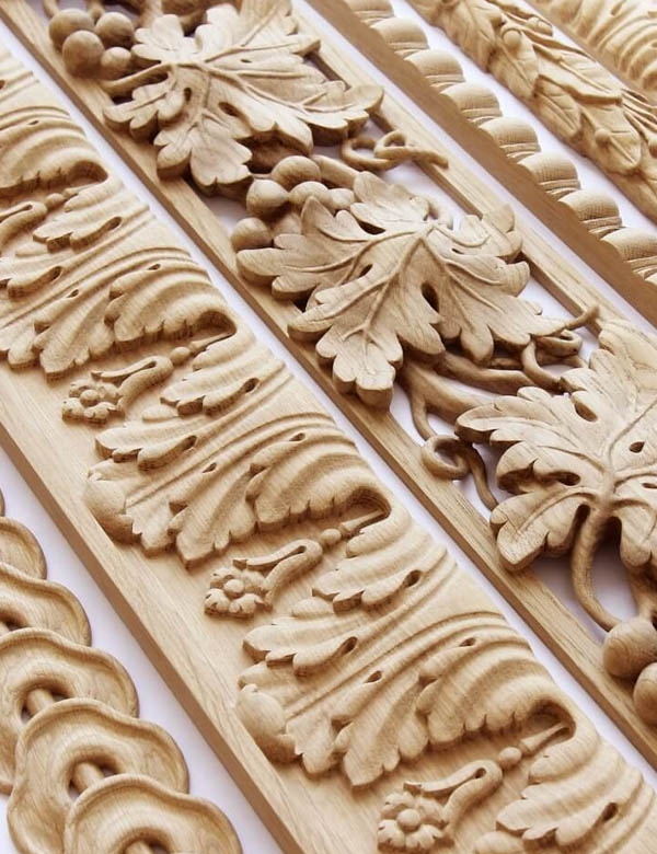 Применение резного декора