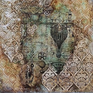 Трафарет - Апсара - Фотография интерьере 2