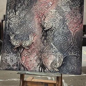 Трафарет - Апсара - Фотография интерьере 7