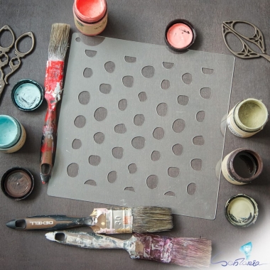 Трафарет - Крупный горох